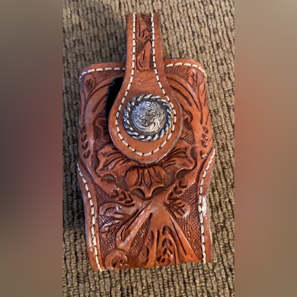 Leather Clip Phone Holder